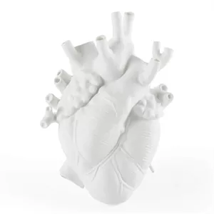 Seletti Love In Bloom Heart Vase Whtie 25cm